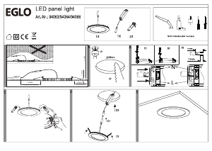 Посібник Eglo 94064 Лампа