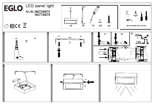 Mode d’emploi Eglo 94078 Lampe