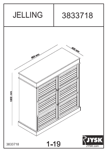 Handleiding JYSK Jelling (97x100x40) Ladekast