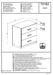 Használati útmutató JYSK Kokkedal (71x69x40) Fésülködőasztal