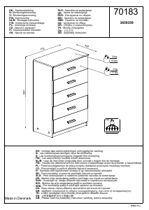 Manual JYSK Kokkedal (71x109x40) Dresser