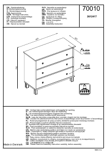 Mode d’emploi JYSK Nielstrup (96x80x40) Commode