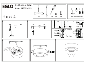 Manuale Eglo 94523 Lampada