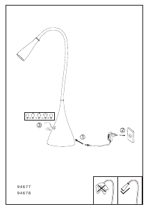 Manual de uso Eglo 94677 Lámpara