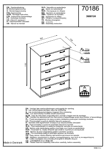 Manuale JYSK Ravnholt (84x116x49) Cassettiera