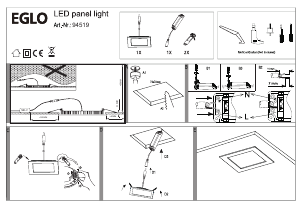 Manual Eglo 94735 Lampă