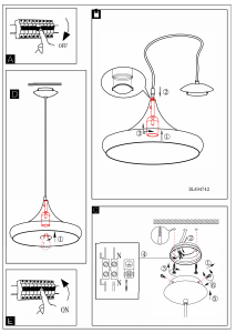 Manual Eglo 94742 Lampă