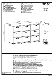 Mode d’emploi JYSK Ravnholt (123x72x40) Commode