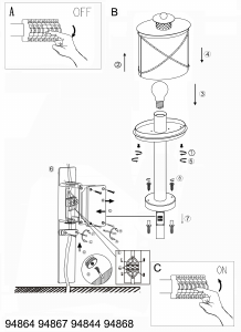 Manuale Eglo 94844 Lampada