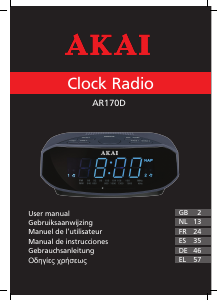 Manual de uso Akai AR170D Radiodespertador