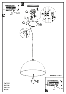 Manuale Eglo 94936 Lampada