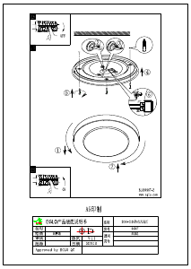 Manual Eglo 94967 Candeeiro