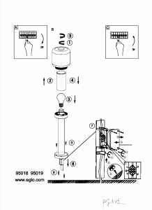 Hướng dẫn sử dụng Eglo 95018 Đèn