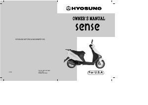 Bruksanvisning Hyosung SD50 Sense Skoter
