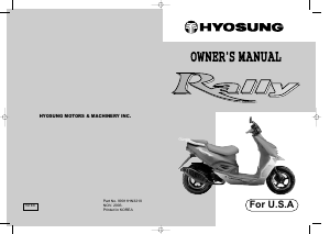 Manual Hyosung SF50R Scooter