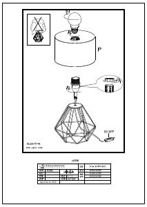 Mode d’emploi Eglo 95789 Lampe