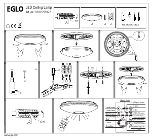 Manual Eglo 95971 Lampă