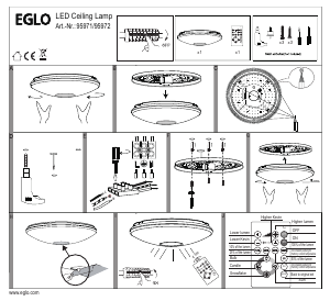 Manual Eglo 95972 Lampă
