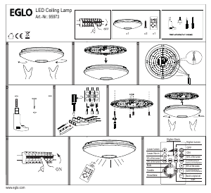 Manual Eglo 95973 Lampă