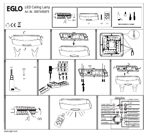 Instrukcja Eglo 95974 Lampa