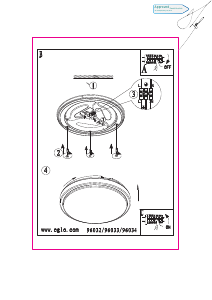 Manual Eglo 96034 Lampă