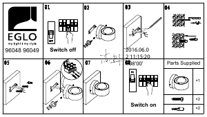 Manuale Eglo 96048 Lampada