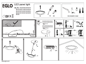 Mode d’emploi Eglo 96053 Lampe