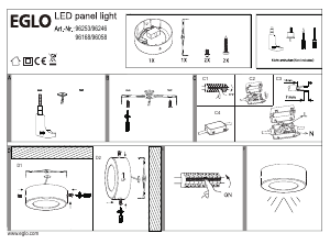 Manual Eglo 96058 Lampă
