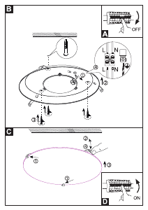 Manuale Eglo 96091 Lampada