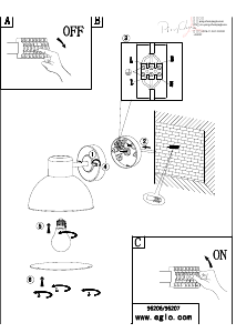 Manuale Eglo 96207 Lampada