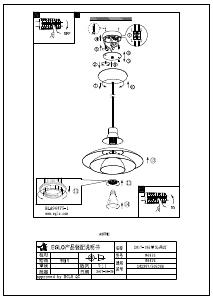 Bruksanvisning Eglo 96875 Lampa