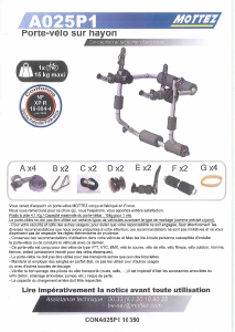 Mode d’emploi Mottez A025P1 Porte-vélo
