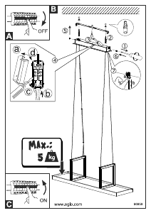 Manual Eglo 96959 Lampă