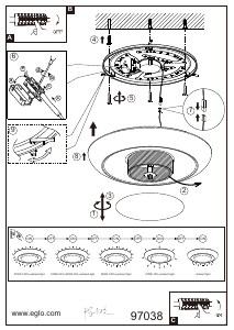 Manual Eglo 97038 Lampă