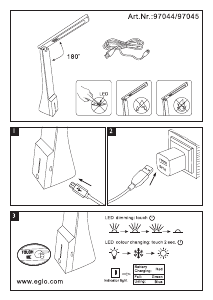 Mode d’emploi Eglo 97044 Lampe