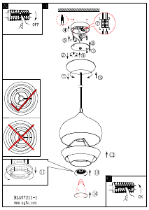 Manuale Eglo 97212 Lampada