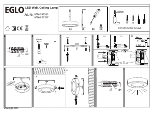 Kasutusjuhend Eglo 97262 Lamp