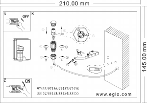 説明書 Eglo 97455 ランプ