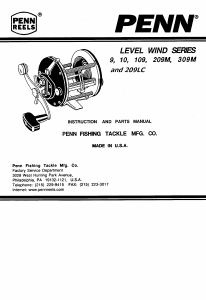 Manual Penn 9 Fishing Reel