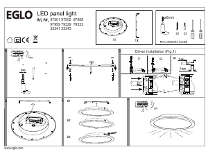 Mode d’emploi Eglo 97501 Lampe