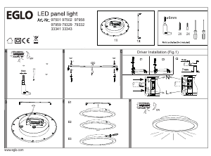 Instrukcja Eglo 97502 Lampa