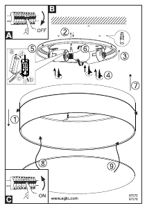 Manual de uso Eglo 97576 Lámpara