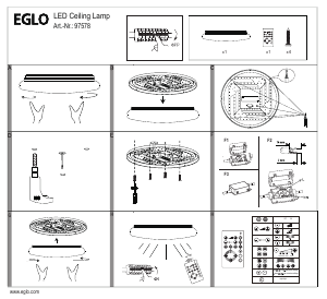 Manual Eglo 97578 Lampă