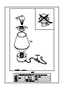 사용 설명서 Eglo 97635 램프