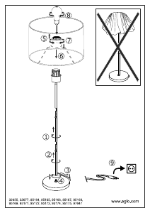 Instrukcja Eglo 97647 Lampa