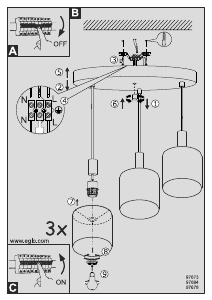 Manual Eglo 97673 Lampă