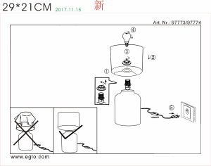 Brugsanvisning Eglo 97773 Lampe