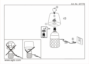 Manual Eglo 97776 Lampă