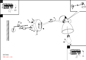 Manual Eglo 97886 Lampă