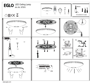 Manual Eglo 97918 Lampă